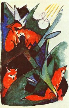 Four Foxes - Franz Marc, 1913
