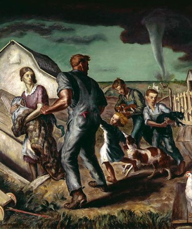 Tornado Over Kansas - John Steuart Curry, 1929